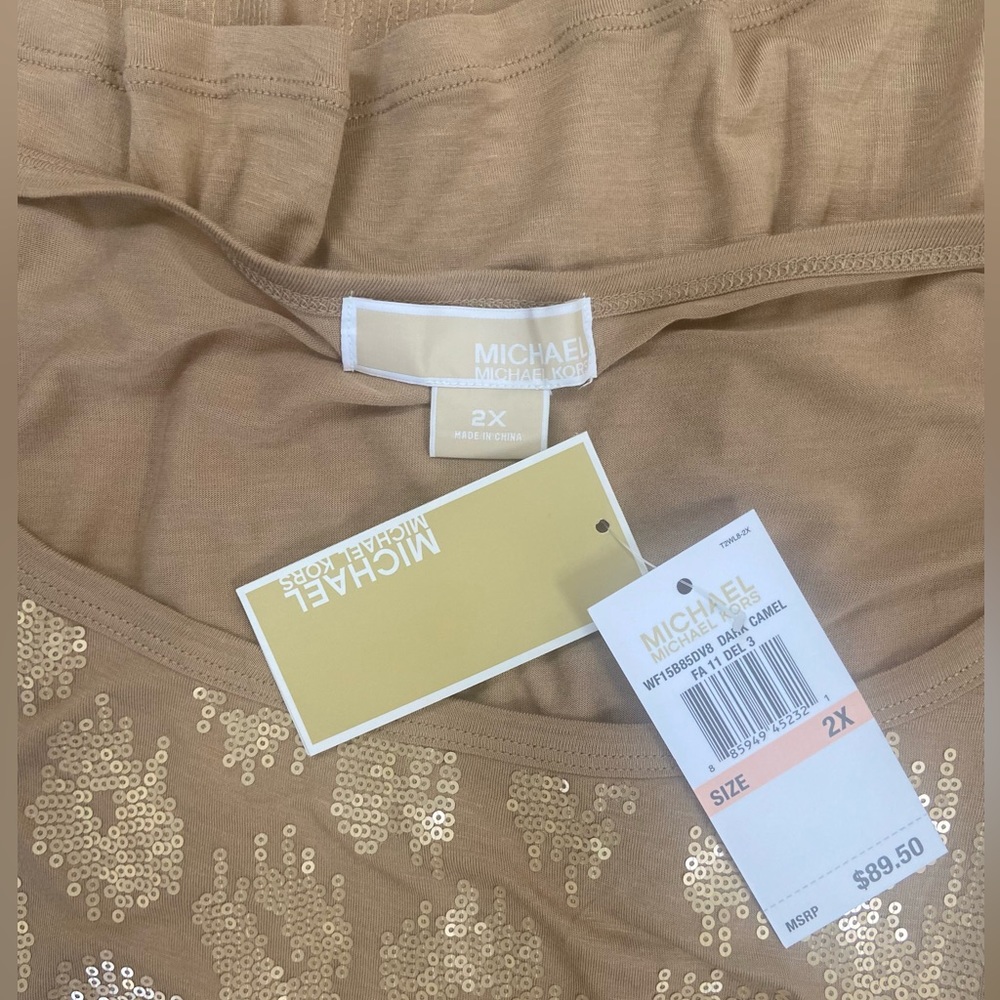 NWT Michael Kors plus shirt - Picture 2 of 9